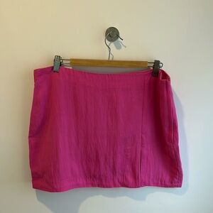 Fuschia mini skirt